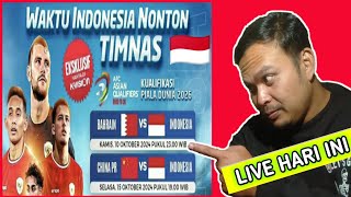 KUALIFIKASI PIALA DUNIA INDONESIA LIVE HARI INI  ayo dukung timnas indonesia [upl. by Eslek824]