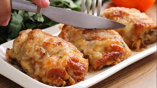 Chicken thighs with a secret filling An amazing dinner from simple ingredients [upl. by Amiarom]