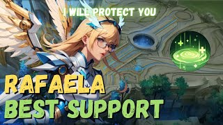 THIS IS HOW YOU PROTECT YOUR TEAM USING RAFAELA  RAFAELA BEST BUILD 2024  MOBILE LEGENDS [upl. by Assilem]