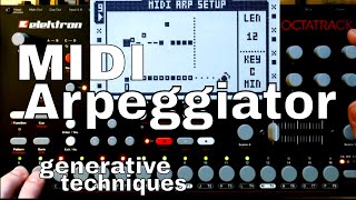 Octatrack MIDI Arpeggiator w Mutable Instruments Ambika [upl. by Marthena]