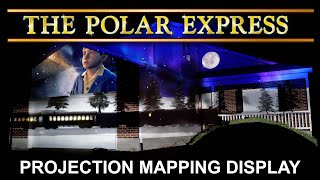 The Polar Express  Hot Chocolate Christmas House Projection Mapping Live Display [upl. by Adnilak287]