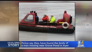 Ayer Police Find Body Of Missing Snowmobiler In Grove Pond [upl. by Harvie]