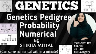 Genetics Probability Numerical  CSIRNET JRF LIFESCIENCE [upl. by Pius13]