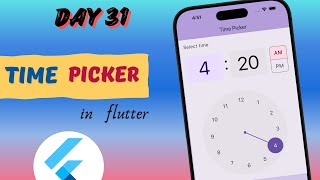 Time Picker in Flutter  Flutter Time Picker Widget [upl. by Terrijo759]