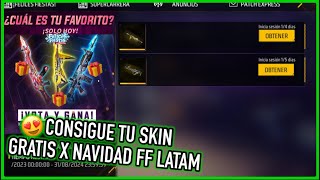 Consigue tu Skin Favorita Gratis solo x Navidad en Free Fire Latam 🎁😳  JORGEPLAYED [upl. by Nhor]