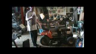 Remove Removing Mower Deck Husky [upl. by Sivert957]