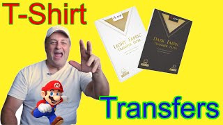 DIY Custom TShirts using ASUB Light Fabric amp Dark Fabric paper [upl. by Morly227]