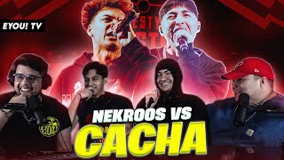 Reacción al NEKROOS vs CACHA  FMS Perú  EYOU TV [upl. by Ardnaz]