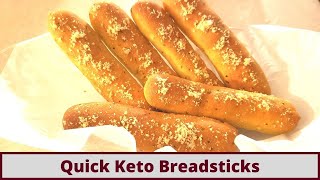 Quick Keto Breadsticks Olive Garden Style Nut Free And Gluten Free [upl. by Hendry914]