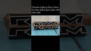 Upgrade Your Ram Rebel Grille with Dynamic Light up Letters  White Border vs Transparent Border [upl. by Fein]