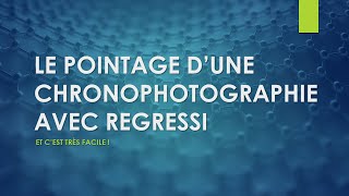 Le pointage dune chronophotographie avec Regressi 🖥️ et cest super facile  😄 [upl. by Dacy]