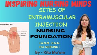 SITES OF INTRAMUSCULAR INJECTION  NURSING FOUNDATION  RITU MA’AM [upl. by Worra]