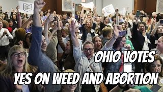 Ohio Voters Enshrine Abortion Rights in Constitution and Legalize Marijuana [upl. by Attelra]