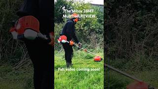 Testing the strimmer attachment of The fantastic Mitox Multitool mitox trimmer gardening grass [upl. by Anayt]