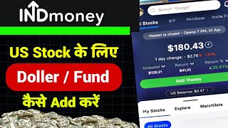 Indmoney me dollar kaise add kare  Indmoney me paise kaise add kare us stock me [upl. by Ciel]