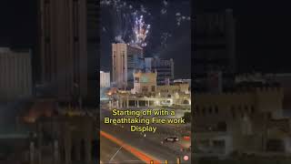 Fireworks to celebrate Tropicano Casino demolition [upl. by Asabi]