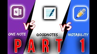 Notability vs OneNote vs GoodNotes  iPad Pro  Teil 1 [upl. by Eatnoj863]