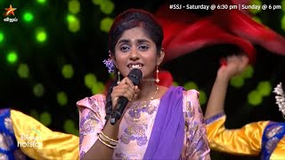 Trinita வின் குரலில் quotஆடலுடன் பாடலை கேட்டு ரசிப்பதிலே தான் சுகம் சுகம்quot  Super Singer Junior 8 [upl. by Keith322]