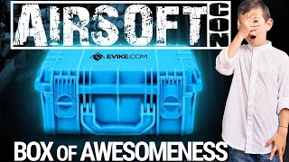 Evikes Airsoftcon 2024 Box Of Awesomeness  Airsoft Mystery Unboxing [upl. by Cleavland]