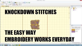 Embroidery Works  Knockdown stitches the easy way [upl. by Pell178]