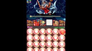 パズドラ 「ゼウス降臨 超地獄級」 石川五右衛門81375倍回復ありPTノーコンクリア [upl. by Nonek]