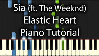 Sia  Elastic Heart Tutorial How To Play On Piano [upl. by Michaeline]