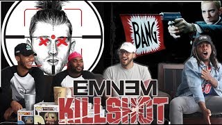 ITS A CRIME SCENE Eminem  KILLSHOT Machine Gun Kelly Diss REACTIONREVIEW [upl. by Carolus]