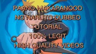 PAANO MANOOD NG NARUTO TAGALOG DUBBED TUTORIAL MarkTv MarkTv MarkTv marktvmemes marktvmemes [upl. by Sidell48]