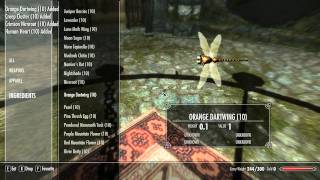 TESV Skyrim  quotCHEATquot  Ingredients Alchemy spawn all Alchemy Ingredients [upl. by Haroun]