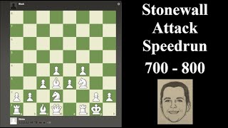 Chess Speedrun  Stonewall Attack Opening for White 700  800 Rating Level [upl. by Adnolor]