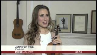 Jennifer Pike violin TV clips [upl. by Kinelski]