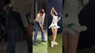 175cm 큰 키의 큰 아크💝 KLPGA 김민지프로의 스윙⛳ [upl. by Etnoek]