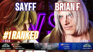 SF6 Sayff 1 Ranked Ken Vs BrianF Master Terry  Street Fighter 6 Pro Sets Gameplay [upl. by Anos]