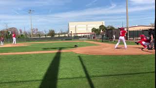 Garrett Clevenger pitches BP to Scott Kingery [upl. by Omrellig]