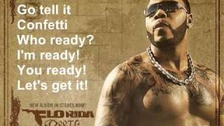 Flo Rida feat David GuettaClub cant handle me Lyrics On Screen [upl. by Llebasi235]