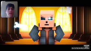 UNDERTALE SANS SONG quotJudgementquot Minecraft Animation by EnchantedMob  Reaction [upl. by Charbonnier]