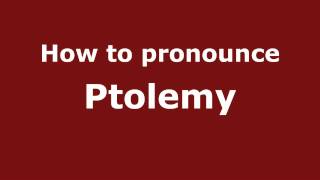 How to Pronounce Ptolemy  PronounceNamescom [upl. by Herries]