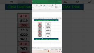 Easiest Trick to FIND Duplicates in Excel [upl. by Sibel]