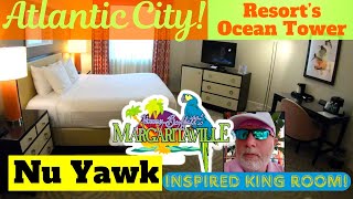 🟡 Atlantic City  Resorts Hotel amp Casino Tour Of An Ocean Tower Margaritaville Inspired King Room [upl. by Aicelef]