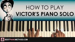 Corpse Bride  Victors Piano Solo Piano Tutorial Lesson [upl. by Blinny]