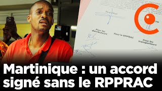 Martinique un accord sur la vie chère signé sans le RPPRAC  16 octobre 2024 [upl. by Gwenni]