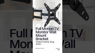 TV Monitor Wall Mount Bracket 360 Degree Rotation amp 90 Degree Swivel Full Motion [upl. by Salahi]