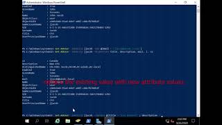 How to add or replace Active Directory Users Title Description mail using PowerShell [upl. by Carli]