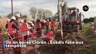 Un an après Ciarán  Enedis face aux tempêtes [upl. by Ahsemed130]