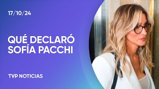 Sofía Pacchi se presentó en Comodoro Py para declarar en la causa contra Alberto Fernández [upl. by Bergmann]