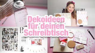 HACKS für DEINEN SCHREIBTISCH  zum LERNEN I DIY DEKO Inspiration [upl. by Jessey]