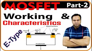 Enhancement type MOSFET Construction and Working  Electronics engineering [upl. by Dolores833]