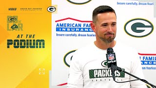 Matt LaFleur on Xavier McKinneys fifth INT Its unlike anything Ive ever seen [upl. by Alvar]