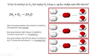 Støkiometri Forhold i reaksjonslikningar [upl. by Tiphane]