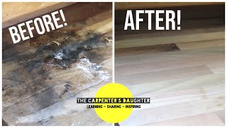 Restoring a Wooden Kitchen Worktop  The Carpenters Daughter [upl. by Annamarie957]